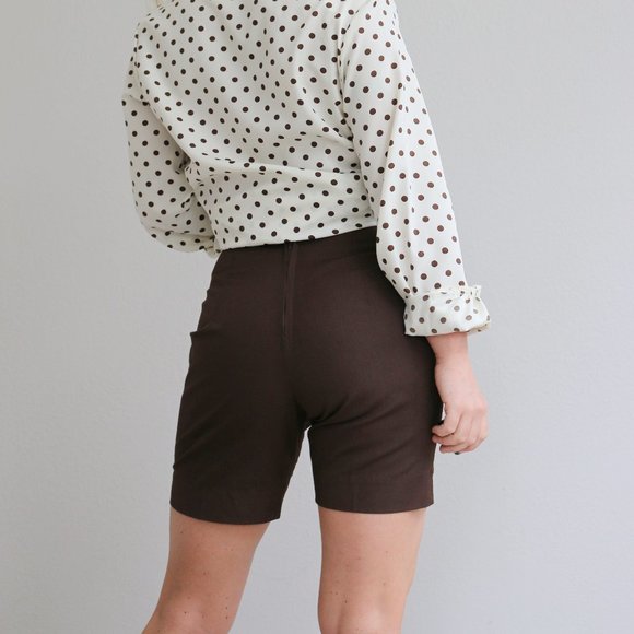 1960's Murr's Dark Shorts // Women's Size Double Extra Small to Extra Small - Picture 7 of 8